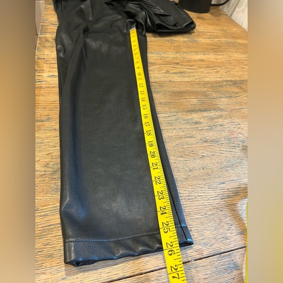 🖤 Dynamite high-waisted black faux leather pants, size 4. - Picture 4 of 7